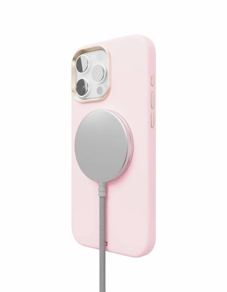 Чехол защитный “vlp” Aster Pro Case с MagSafe для iPhone 16 Pro, розовый