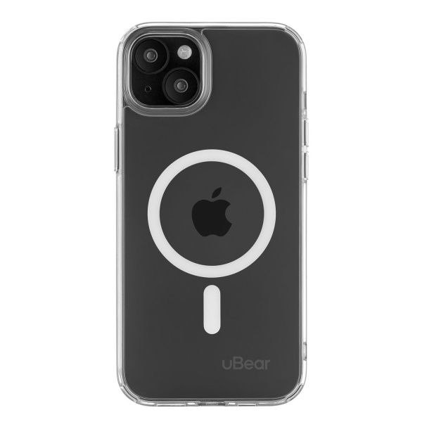 Чехол защитный uBear Real Mag Case, iPhone 15 Plus MagSafe, прозрачный