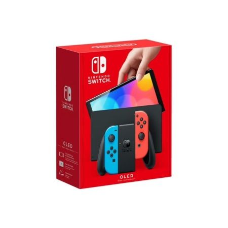 Игровая приставка Nintendo Switch OLED 64 ГБ, неоновый