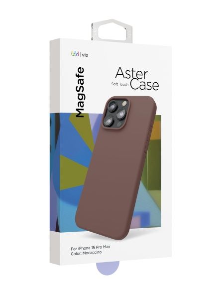 Чехол "vlp" Aster case для iPhone 15 Pro Max, моккачино