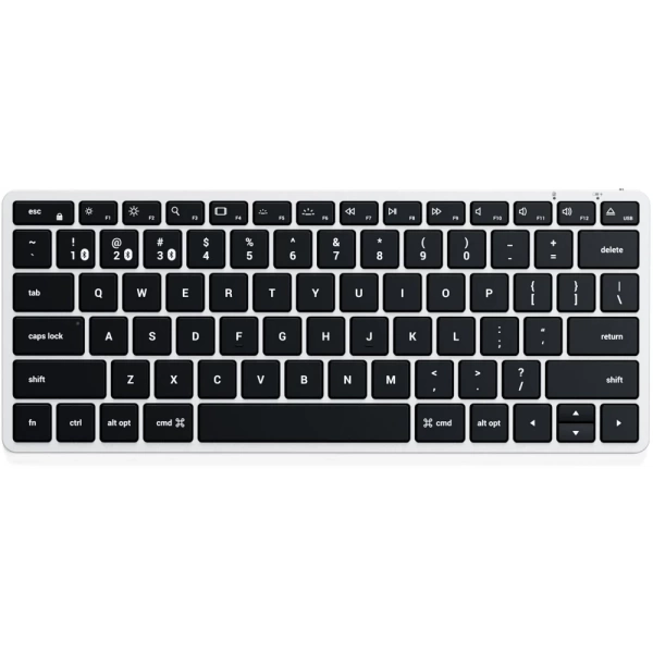 Клавиатура Satechi Slim X1 Bluetooth Backlit Keyboard, серебристый