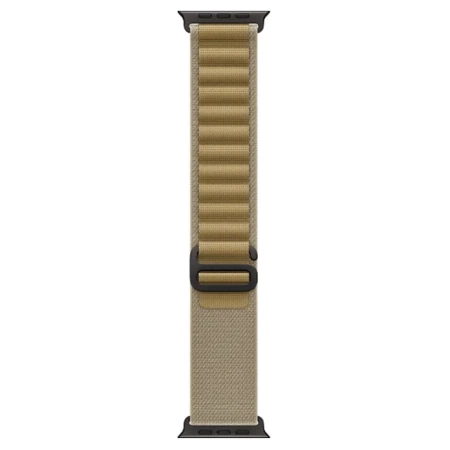 Apple Watch Ultra 2 2024 49 мм, корпус из черного титана, ремешок Alpine песочного цвета, размер S