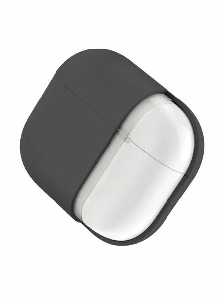 Чехол Uniq для Airpods 4 LINO Liquid silicone, серый