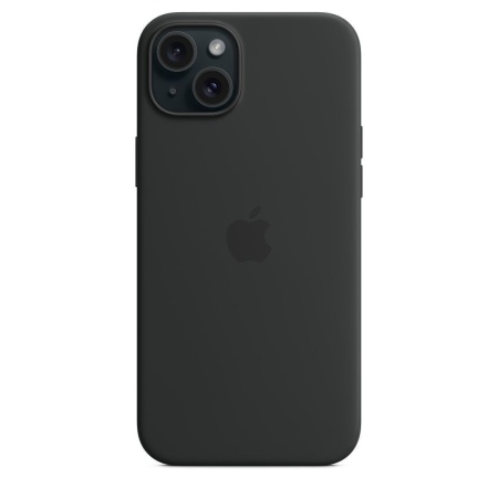 Чехол силиконовый MagSafe iPhone 15 Plus, черный