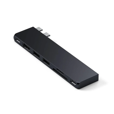 Хаб USB Satechi USB-C Pro Slim, черный