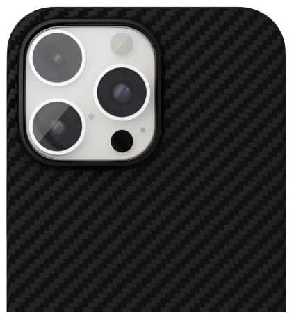 Чехол защитный "vlp" Kevlar Case с MagSafe для iPhone 16 Pro Max, черный