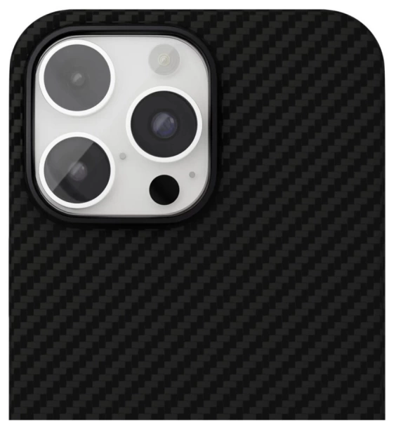 Чехол защитный "vlp" Kevlar Case с MagSafe для iPhone 16 Pro Max, черный