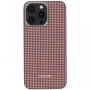 Чехол Pitaka Fusion Weaving MagEZ Case 5 для iPhone 15 Pro Мах, розовый