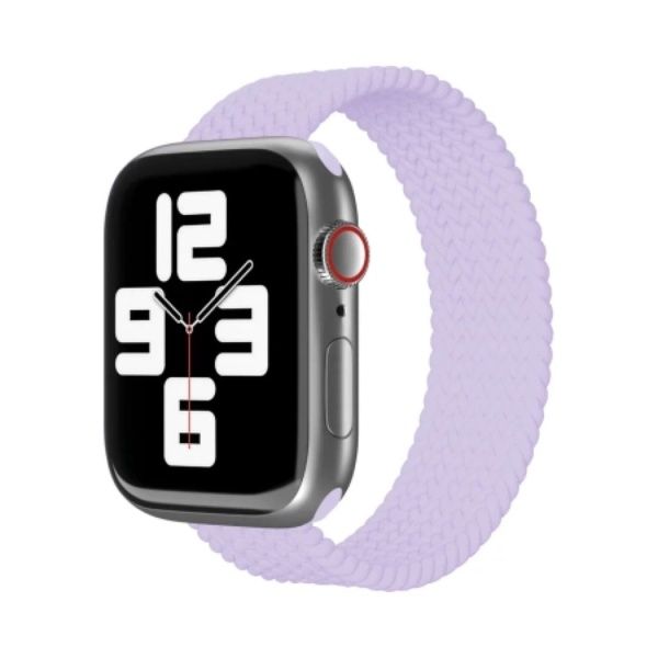 Ремешок нейлоновый плетёный "vlp" для Apple Watch 49/45/44/42mm, L/XL, 2шт, сиреневый