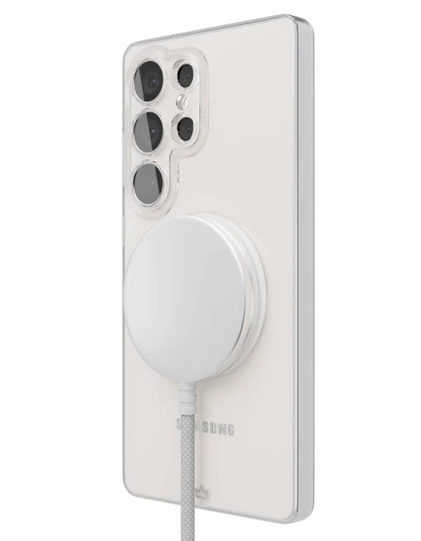 Чехол защитный VLP Puro Case с MagSafe для Samsung S25 Ultra, прозрачный