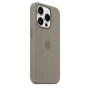 Чехол оригинальный силиконовый MagSafe iPhone 15 Pro, натуральный титан