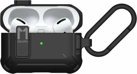 Чехол для AirPods Pro 1/2 Aulumu A19, с карабином