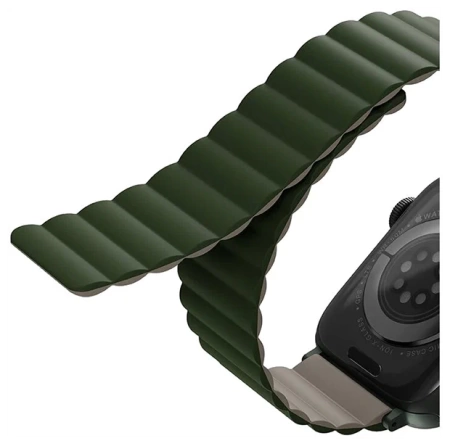 Ремешок Uniq Revix для Apple Watch 49/45/44/42mm, зеленый/серый