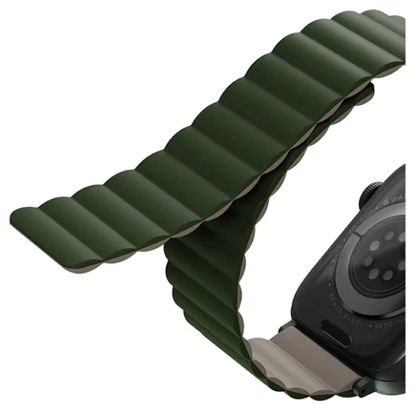 Ремешок Uniq Revix для Apple Watch 49/45/44/42mm, зеленый/серый