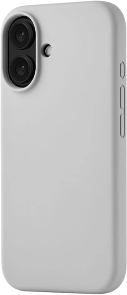 Чехол силиконовый MagSafe uBear  iPhone 16, светло-серый