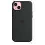 Чехол силиконовый MagSafe iPhone 15 Plus, черный