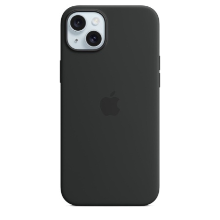 Чехол силиконовый MagSafe iPhone 15 Plus, черный