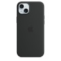 Чехол силиконовый MagSafe iPhone 15 Plus, черный