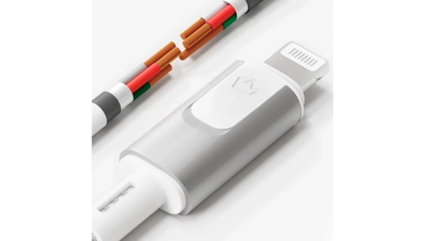 Кабель VLP Force Line 100W USB-C - Lightning, 1.2m, белый