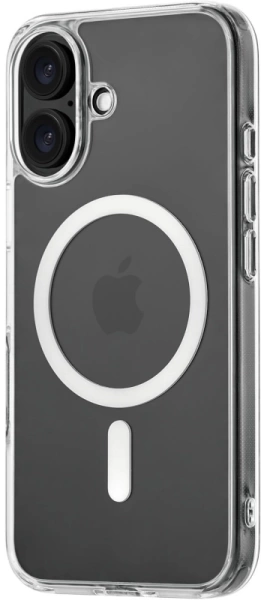 Чехол защитный uBear Real Mag Case, iPhone 16 Plus Max MagSafe, прозрачный