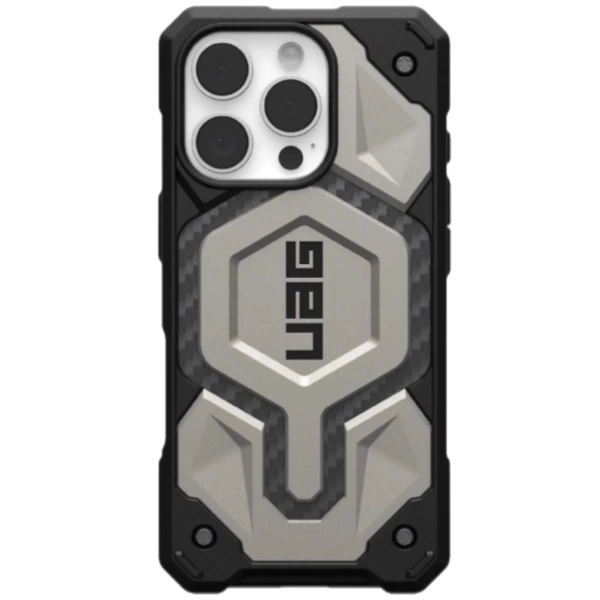 Чехол с поддержкой Magsafe UAG Monarch Pro iPhone 16 Pro, титан