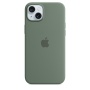 Чехол силиконовый MagSafe iPhone 15 Plus, зеленый