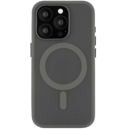 Чехол защитный uBear Cloud Mag Case, iPhone 16 Pro, MagSafe, серый