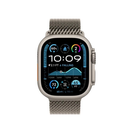 Apple Watch Ultra 2 2024 49 мм, ремешок Milanese бежевого цвета, размер M