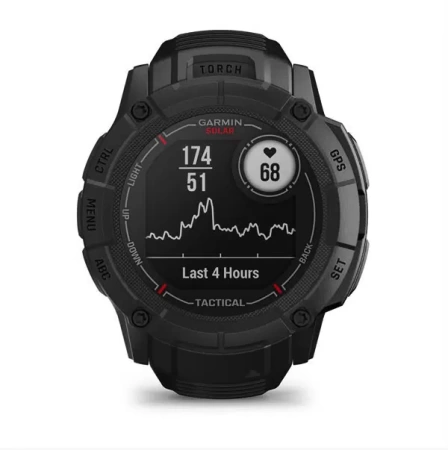 Умные часы Garmin Instinct 2X Solar Tactical Edition 50 мм, черный (010-02805-03)