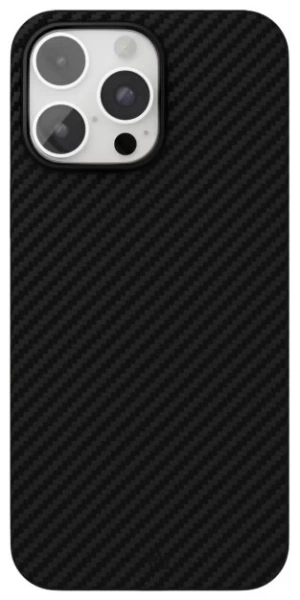 Чехол защитный "vlp" Kevlar Case с MagSafe для iPhone 16 Pro Max, черный
