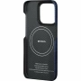 Чехол Pitaka Fusion Weaving MagEZ Case 4 для iPhone 15 Pro, синий