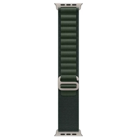 Apple Watch Ultra 2 2024 49 мм, корпус из натурального титана, ремешок Trail зеленого цвета, размер S/M
