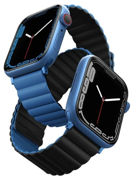 Ремешок Uniq Revix для Apple Watch 41/40/38mm, синий/черный