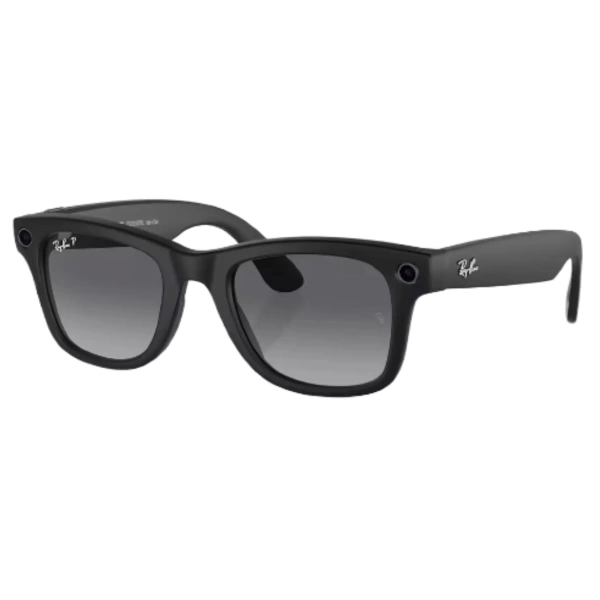 Ray-Ban Meta Wayfarer RW4008 (Матовая черная оправа, линзы графитовый градиент), размер L