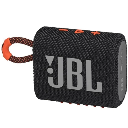 Портативная колонка JBL Go 3, черный-оранжевый