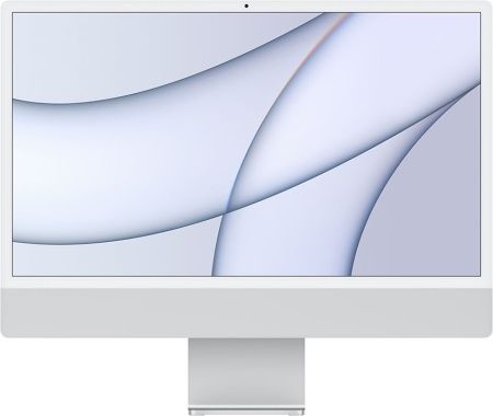 Моноблок Apple iMac 24" Retina 4,5K, M1 (7-core GPU), 8 ГБ, 256 ГБ (MGTF3), серебристый