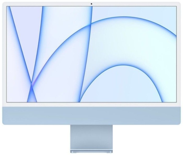 Моноблок Apple iMac 24" Retina 4,5K, M1 (7-core GPU), 8 ГБ, 256 ГБ (MJV93), синий