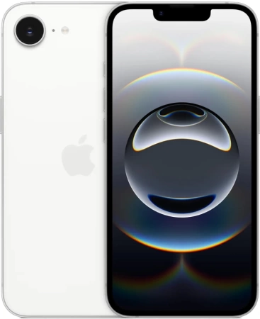 Apple iPhone 16e 128 ГБ, белый Dual SIM