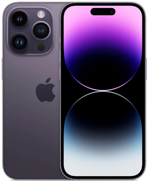 Apple iPhone 14 Pro 128 ГБ, темно-фиолетовый Dual SIM
