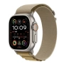 Apple Watch Ultra 2 2024 49 мм, корпус из натурального титана, ремешок Alpine песочного цвета, размер M