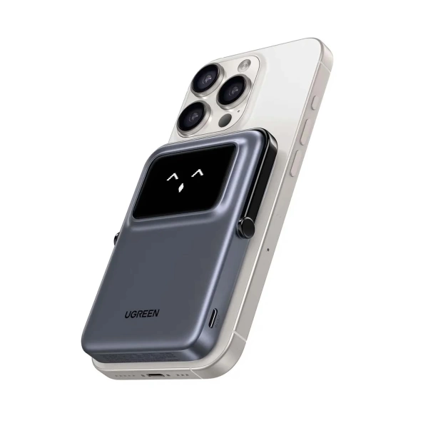Внешний аккумулятор UGREEN UNO 5000mAh MIni Magnetic Wireless 20W, серый
