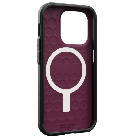Чехол с поддержкой Magsafe UAG Civilian iPhone 15 Pro Max, бордовый