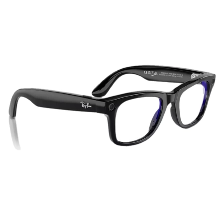 Ray-Ban Meta Wayfarer RW4006 (Глянцевая черная оправа, линзы прозрачные), размер М