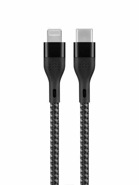 Кабель Rocket Urban Nylon USB-C/Lightning, 1м, чёрный