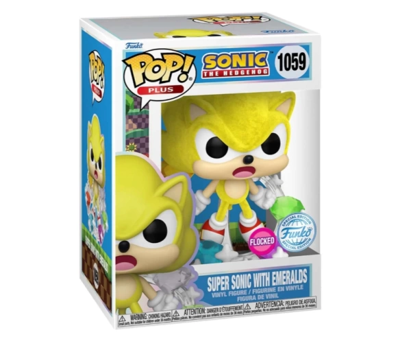 Фигурка Funko POP! Plus Sonic the Hedgehog Super Sonic w/Emeralds (FL) (Exc)   