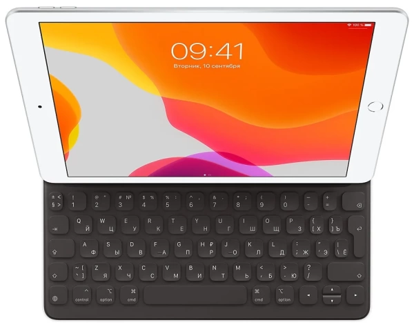 Клавиатура Apple Smart Keyboard для iPad 7/8/9/10 и iPad Air 3, чёрный