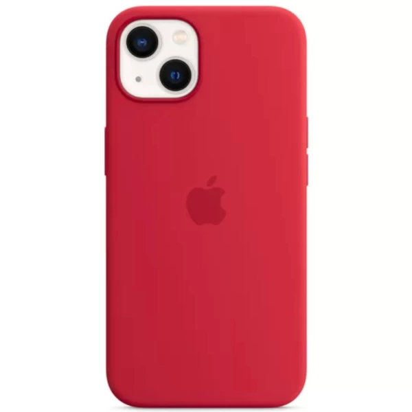Чехол силиконовый Magsafe на iPhone 13, красный