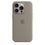 Чехол оригинальный силиконовый MagSafe iPhone 15 Pro Max, натуральный титан