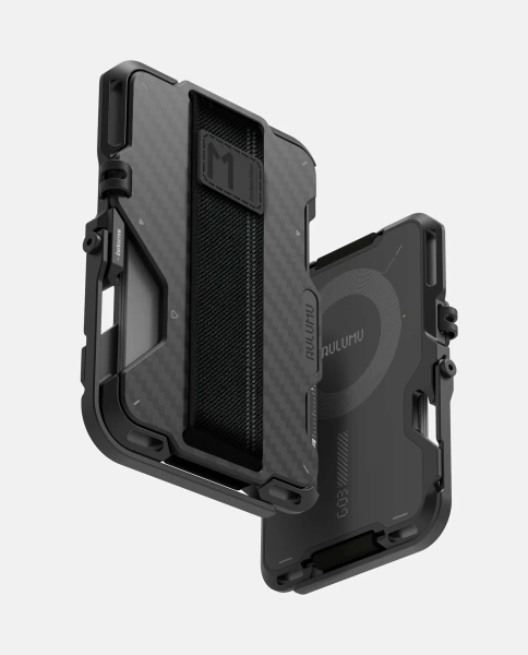 Многофункциональный картхолдер Aulumu G03 MagSafe, с отделкой из углеродного волокна                   
