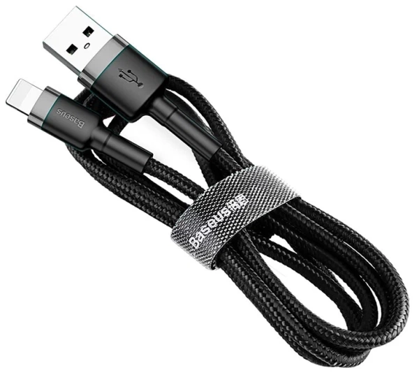 Зарядный провод Baseus Cafule Cable Metal USB - Lightning 2м, черный